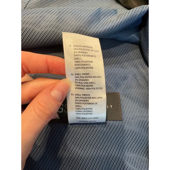 GS Perfect Fit Men's 56 Reg Vest Waistcoat Button Wool Stretch Blend Gilet Black - Picture 9 of 9